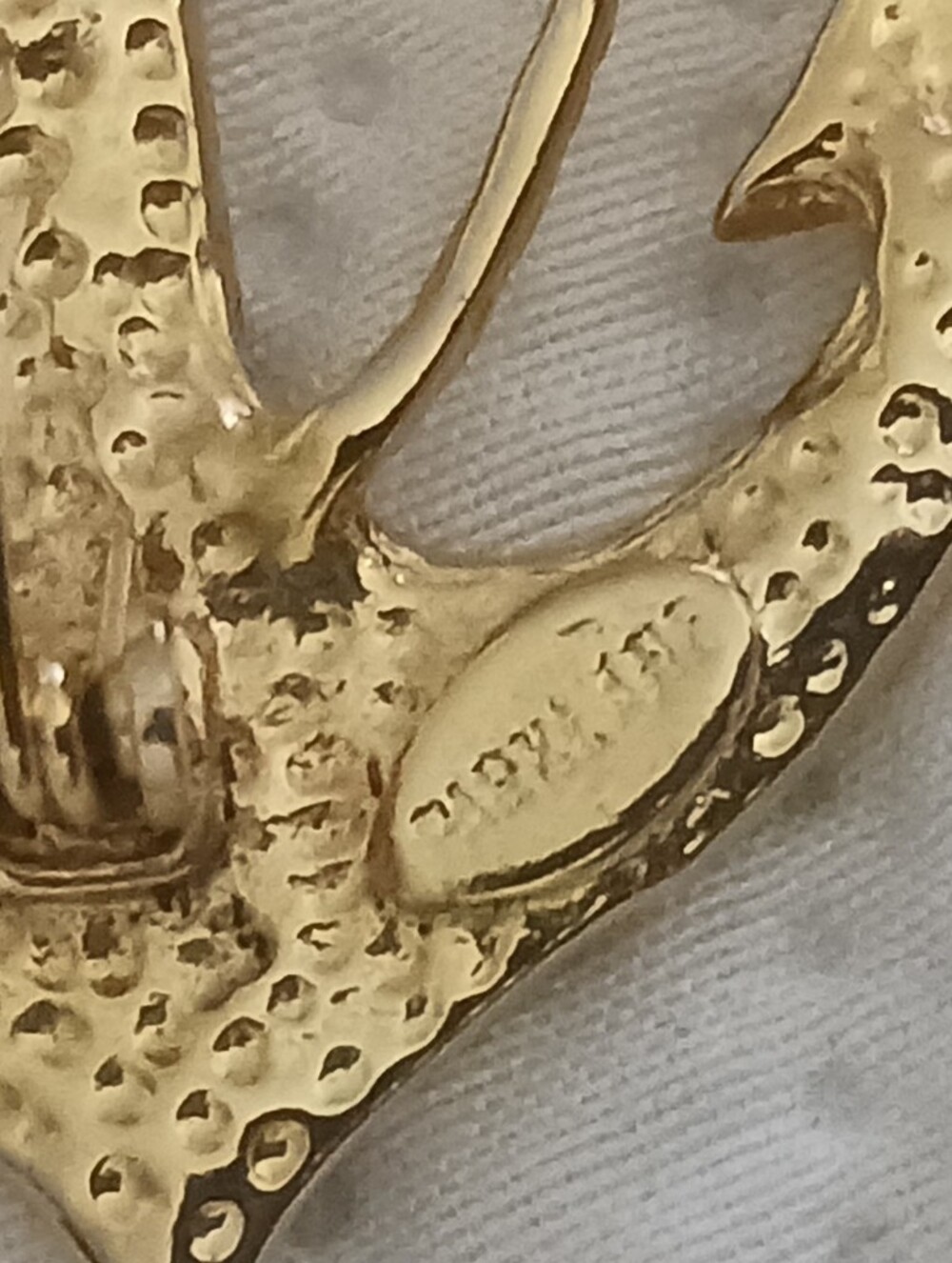 Gold Anchor Brooch and Clip Earrings Maeve Carr & Parklane  - Nautical Jewelry - Picture 9 of 9